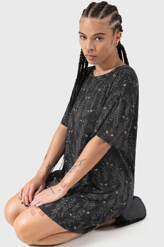 Familiar Woods T-Shirt Dress