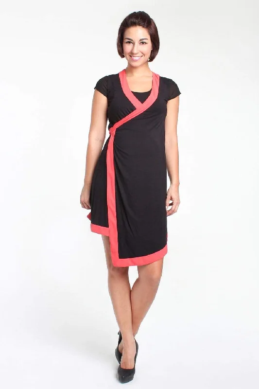 Glenda Wrap Maternity Dress Ink