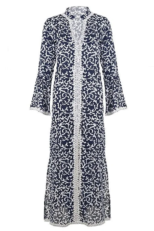 NADENKA Maxi Blue Kaftan Dress