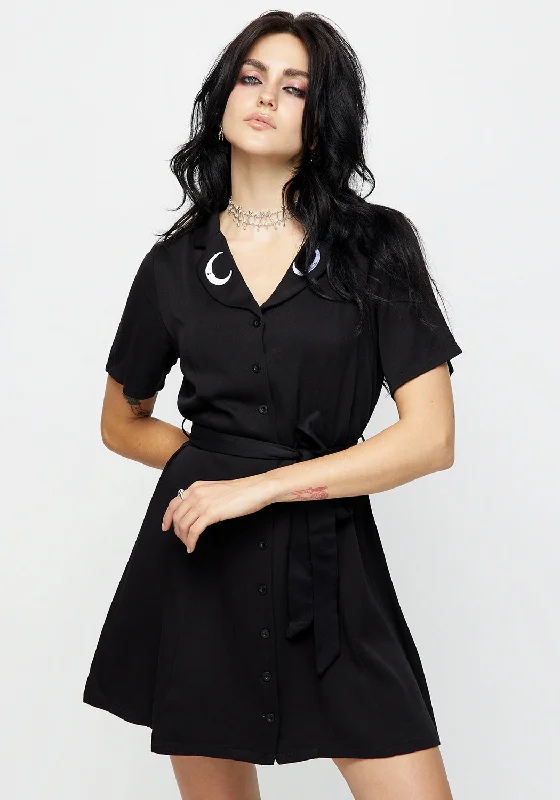 Luna Button Down Mini Shirt Dress