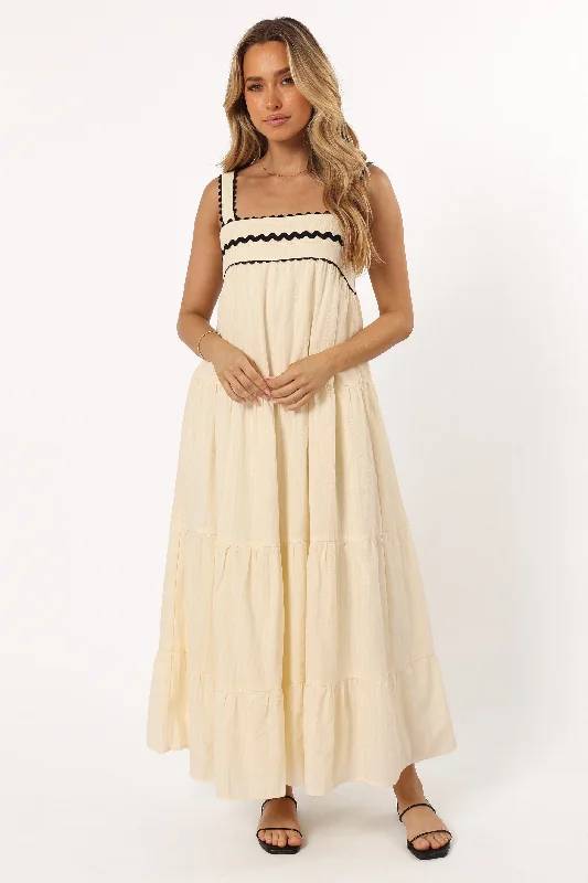 Monroe Midi Dress - Cream