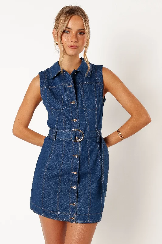 Parker Mini Dress - Denim