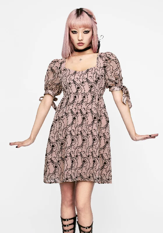 Rosethorn Babydoll Mini Dress