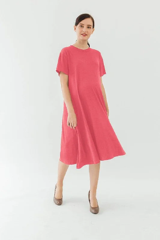 Short Sleeves Bonnie A-line Maternity Dress Tulip