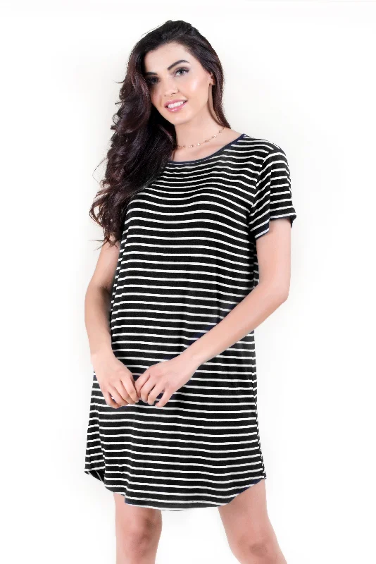 Simply Stated Striped T-Shirt Dress