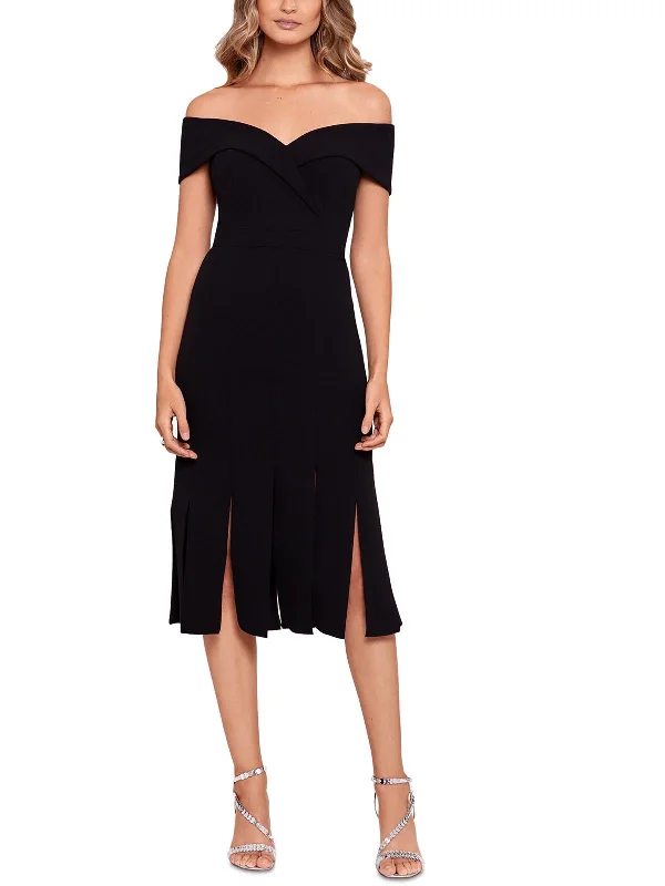 Womens Semi-Formal Midi Cocktail And Party Dress