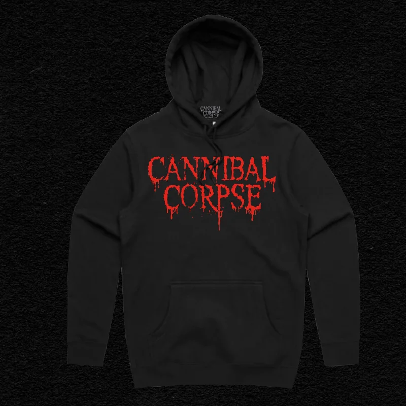 Cannibal Corpse Logo Pullover Hoodie (Black)