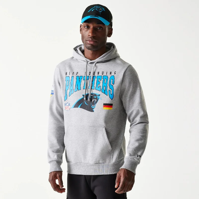 Carolina Panthers NFL Games Slogan Grey Pullover Hoodie