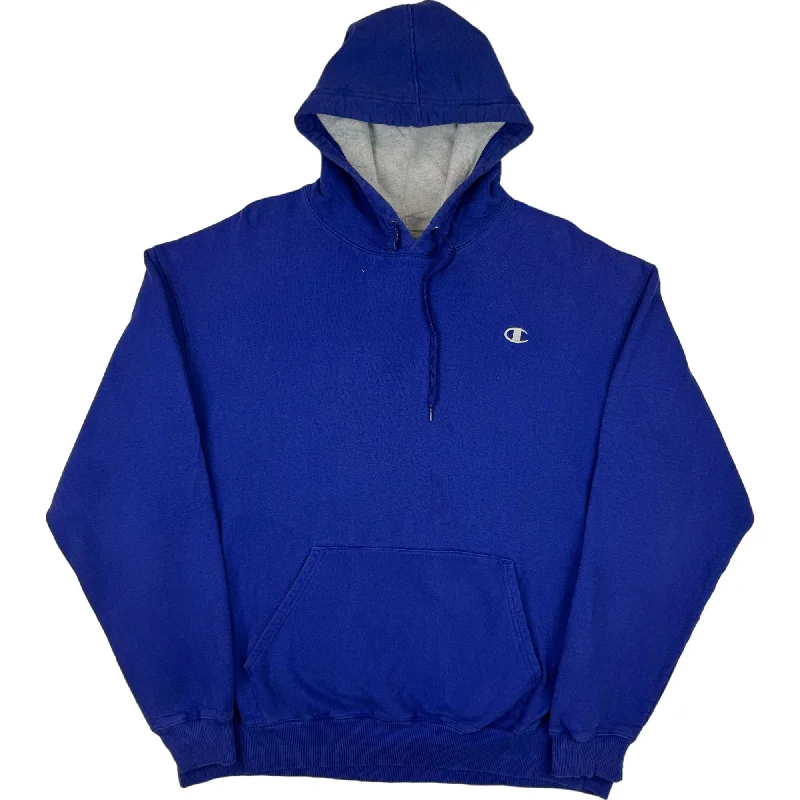 Champion Eco Authentic Pullover Hoodie Blue