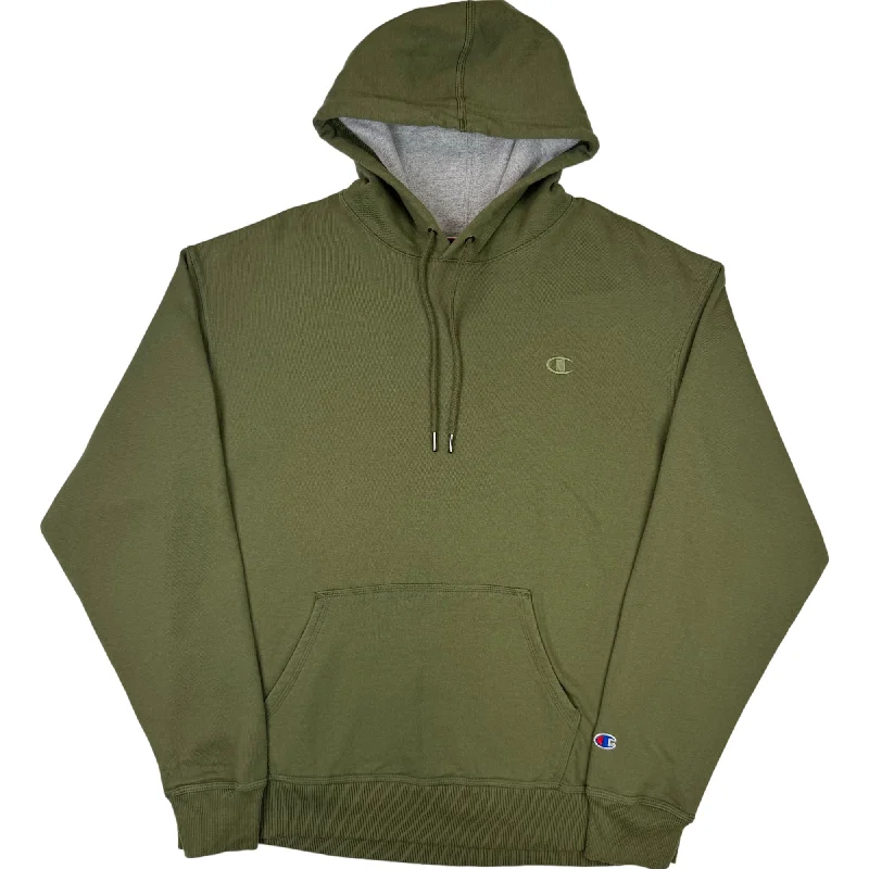 Champion Embroidered Logo Hooded Sweatshirt Green