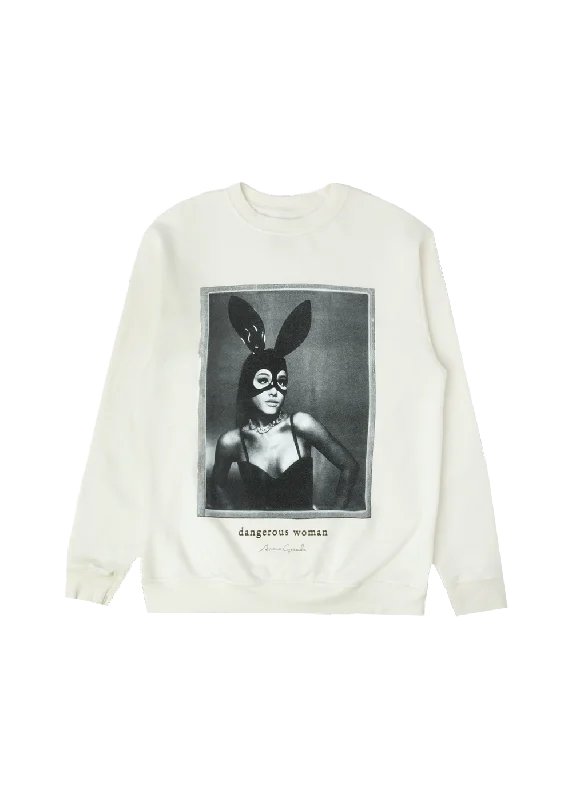 dangerous woman cream crewneck