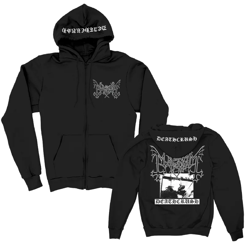 Deathcrush Zip Up Hoodie (Black)