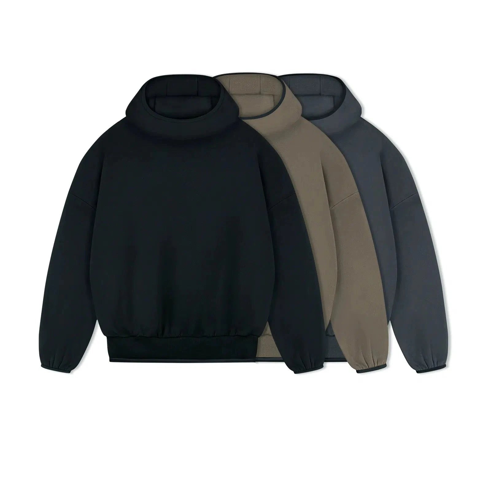 Drop Shoulder Plush Hoodie
