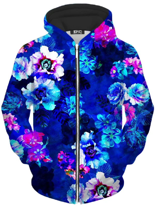 Enchanted Flora Unisex Zip-Up Hoodie