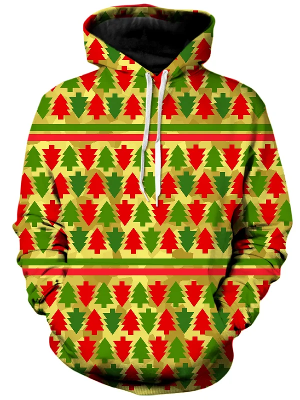 Festive Christmas Trees Unisex Hoodie