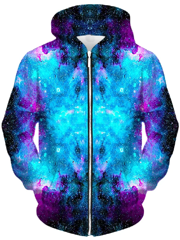 Galactic Spectrum Unisex Zip-Up Hoodie