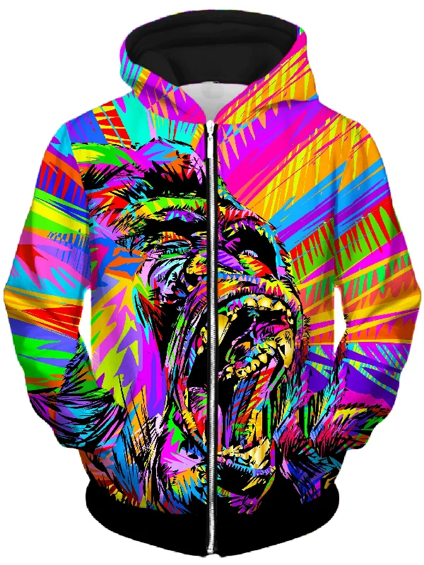 Gorilla Drome Unisex Zip-Up Hoodie