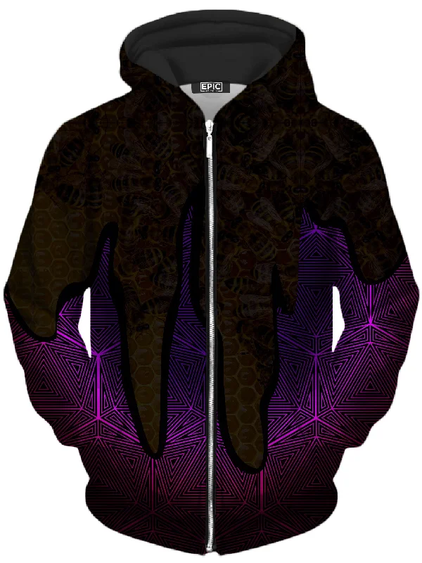Hallucinations Wild Honey Unisex Zip-Up Hoodie