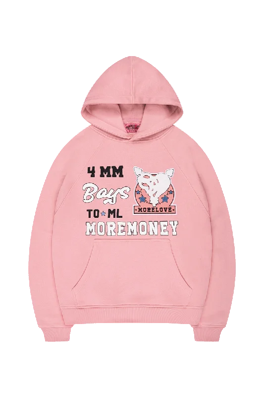 HEART BREAKER HOODIE PINK