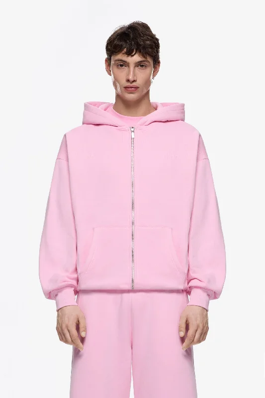Heavy Blank Zip Hoodie