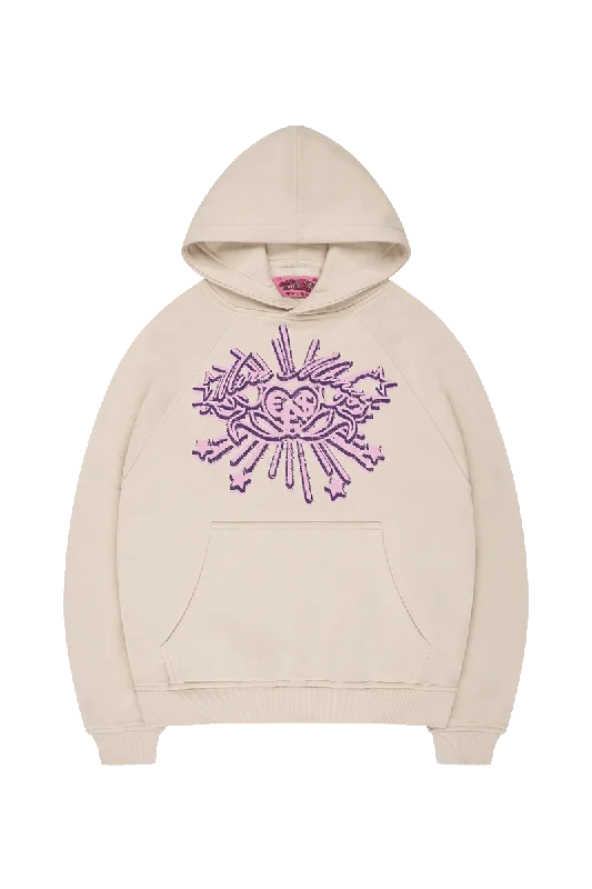 HONEY STARS HOODIE CREME