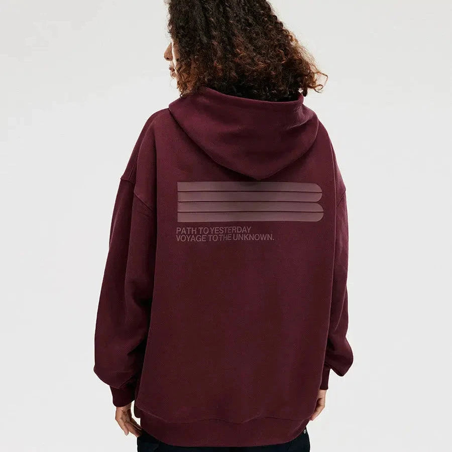 Hooded Grid B Thick Plate Casual Cardigan Sweater