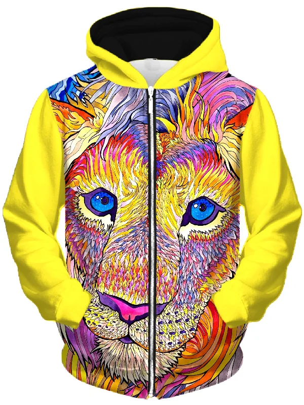 Kaleidoscopic King 1 Unisex Zip-Up Hoodie