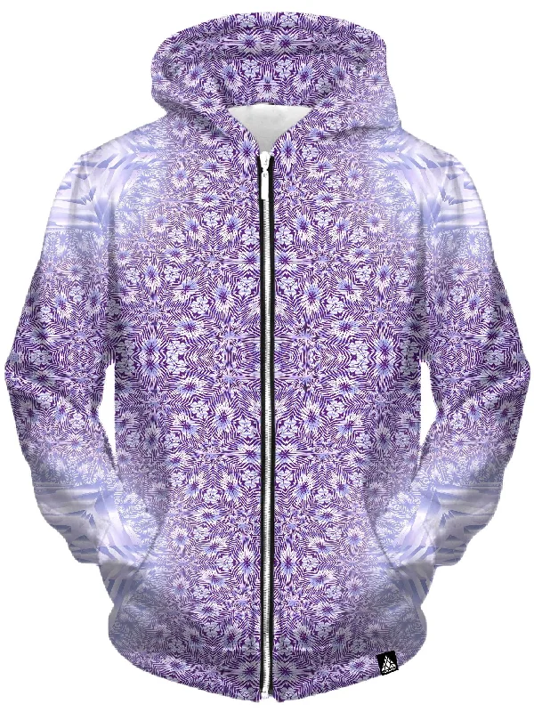 Lavender Starseed Portal Unisex Zip-Up Hoodie