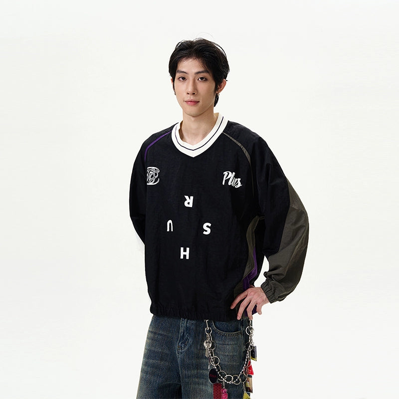 Letter Print Crew Neck Sweatshirt