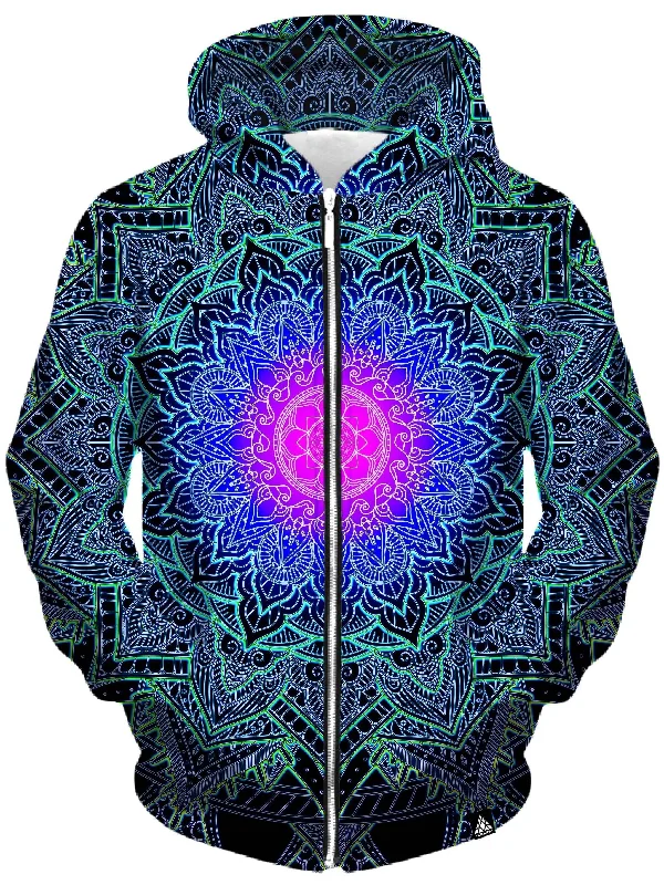 Mandala Love Unisex Zip-Up Hoodie