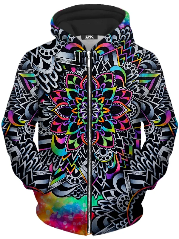 Mandala Vibez Unisex Zip-Up Hoodie