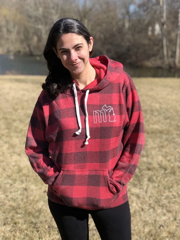 mi Vintage Buffalo Plaid Hoodies