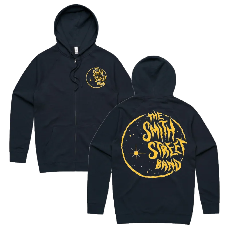 Moon Zip Up Hoodie (Navy)