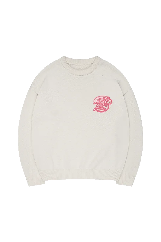 MORE LOVE KNIT WHITE