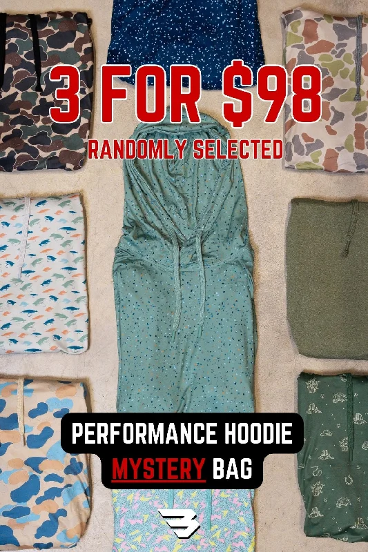 Mystery Bag 3 Performance Hoodies for $98