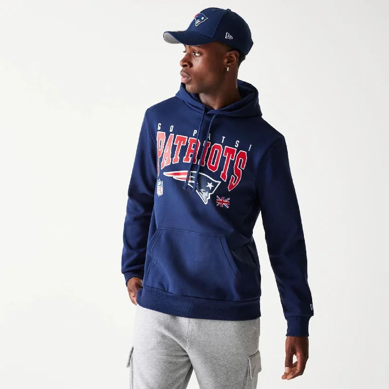 New England Patriots NFL Games Slogan Dark Blue Pullover Hoodie