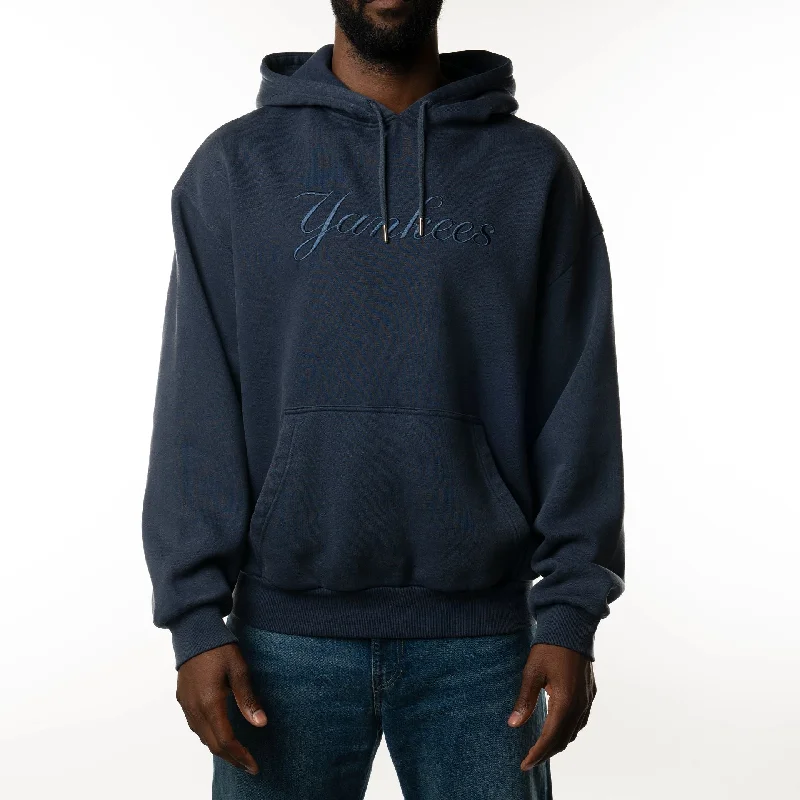 New York Yankees New Era Australia Dark Blue Oversized Pullover Hoodie