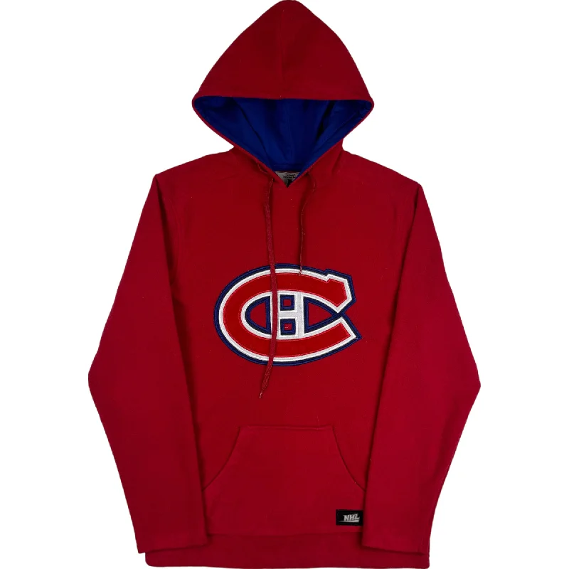 NHL Montreal Canadiens Hooded Fleeced Embroidered Sweatshirt Red