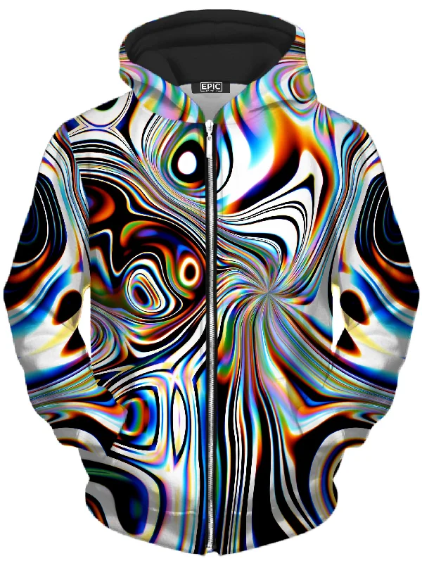 Oil Aura Unisex Zip-Up Hoodie