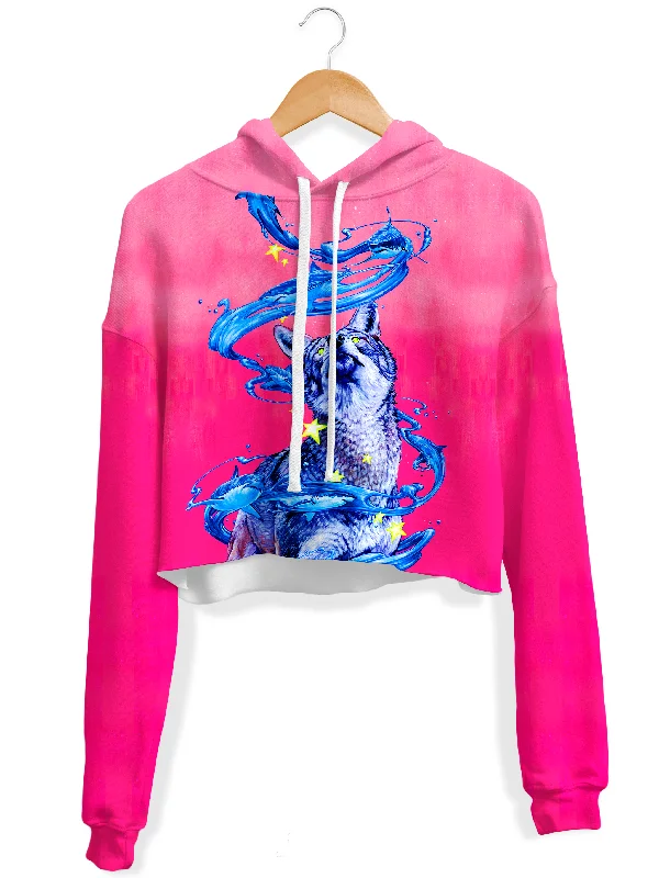 Pack Leader Fleece Crop Hoodie