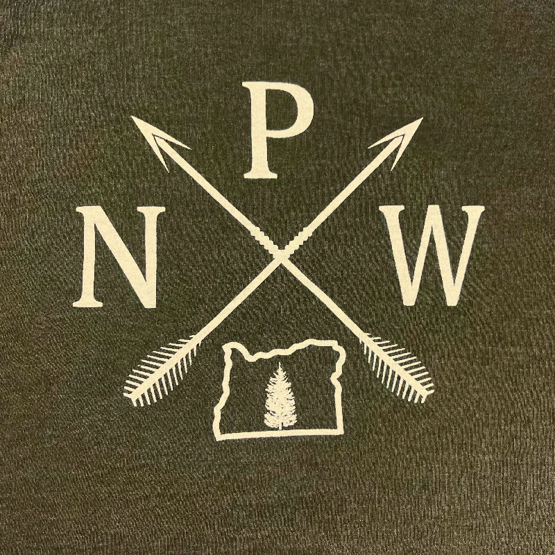 Heather Military (Off-White ink)