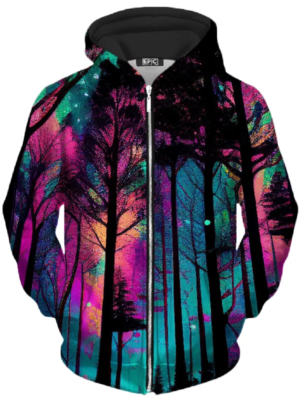 Psilo Woods Unisex Zip-Up Hoodie