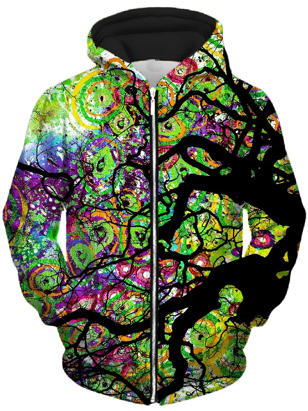 Radial Roots Unisex Zip-Up Hoodie