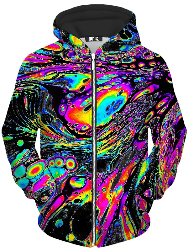Rainbow Magma Unisex Zip-Up Hoodie