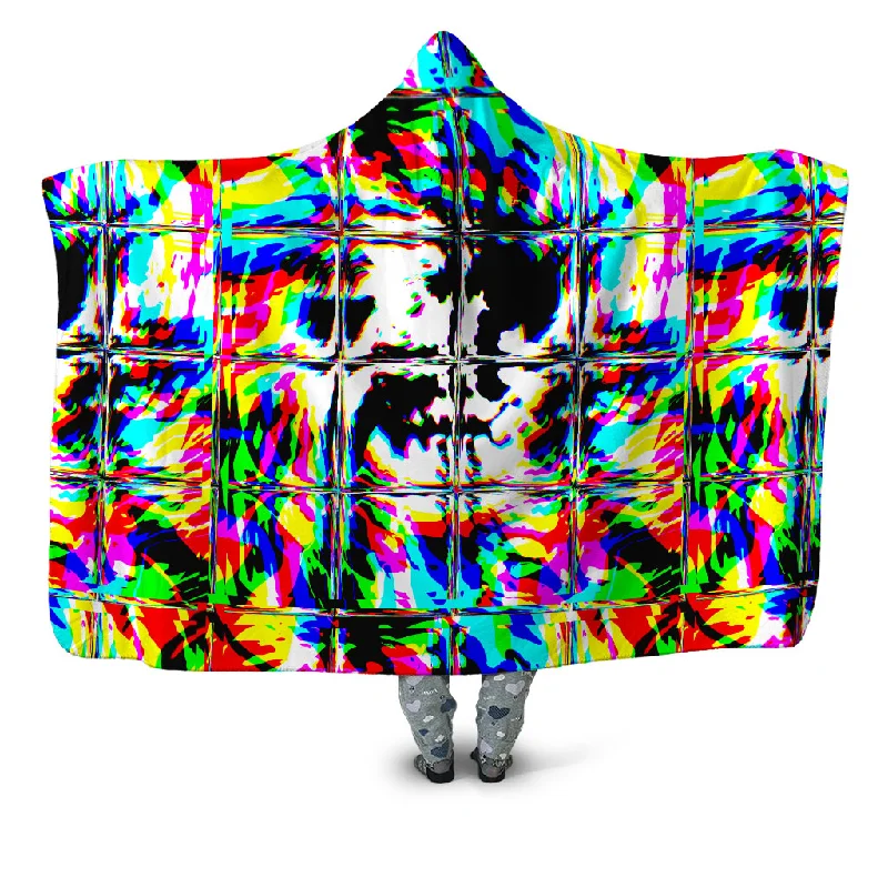 Rave Glitch Og Hooded Blanket