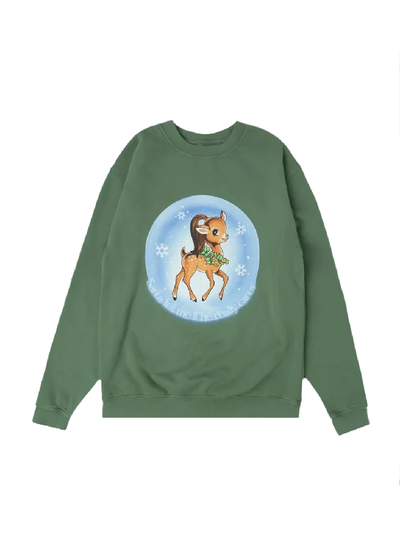 santa tell me crewneck