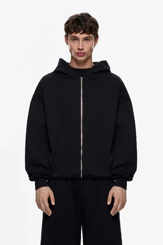 Heavy Blank Zip Hoodie