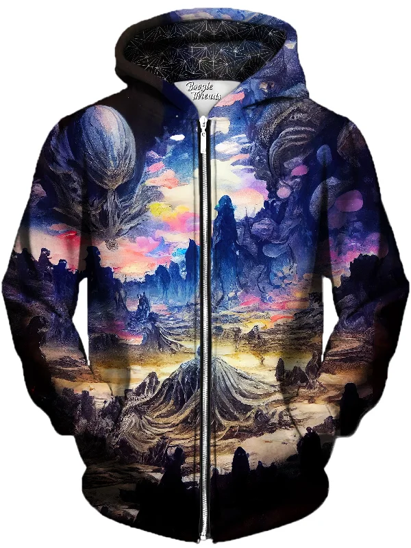 Sorrow Of Discovery Unisex Zip-Up Hoodie