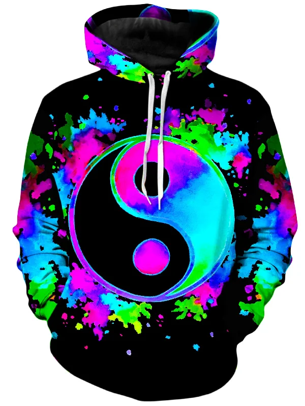 Splatter Yin Yang 3 Unisex Hoodie
