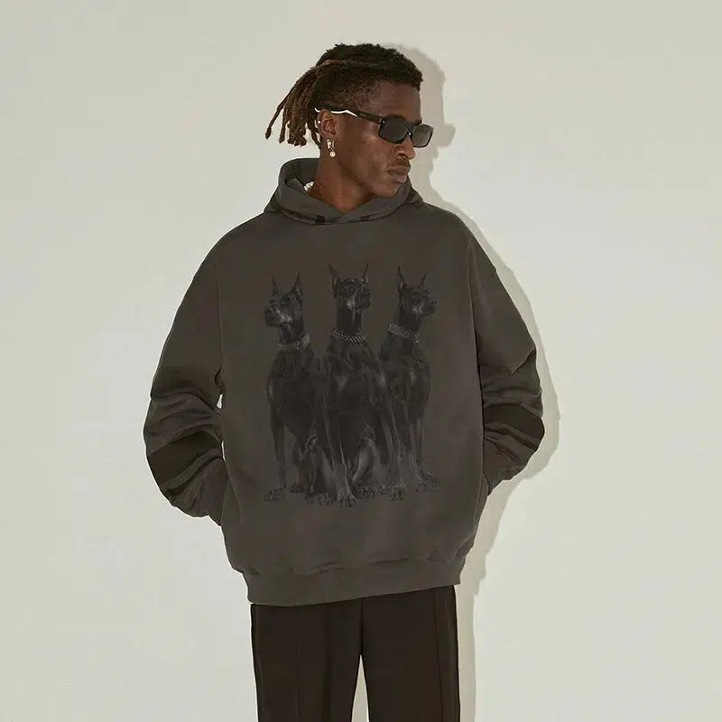 Stylish Doberman Graphic Hoodie
